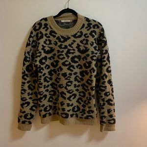 Cheetah Print Sweater